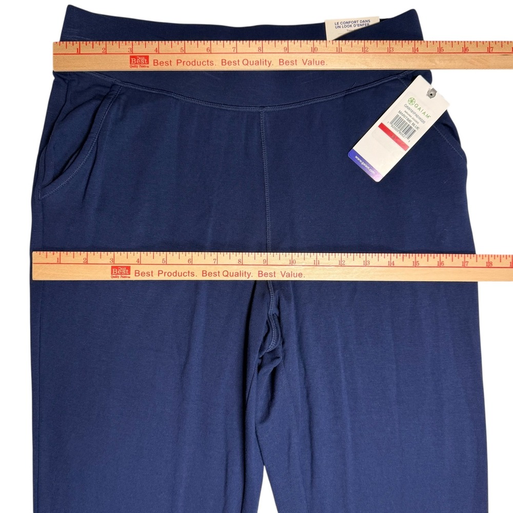 Gaiam Nirvana Jogger Pants Women Small Maritime Blue Soft-Touch Studio to Street - Picture 8 of 12